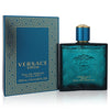 Versace Eros perfume bottle and packaging on a white background