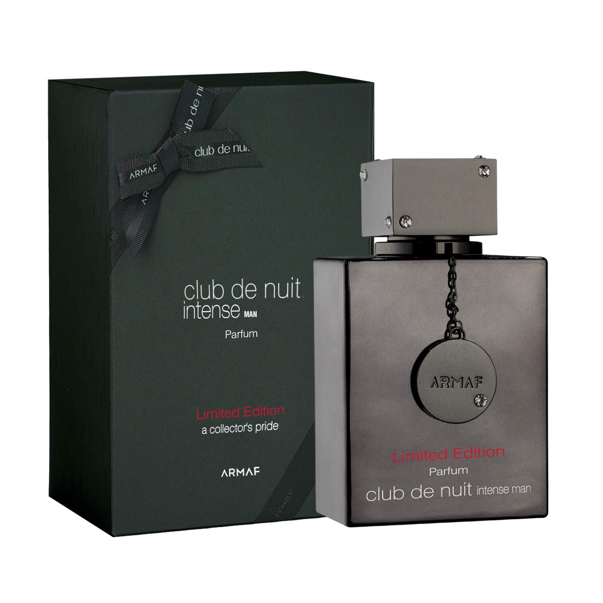 Armaf Club de Nuit Intense perfume bottle and packaging on a white background