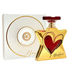 Gold Bond No. 9 perfume bottle with red heart design and matching box on a white background