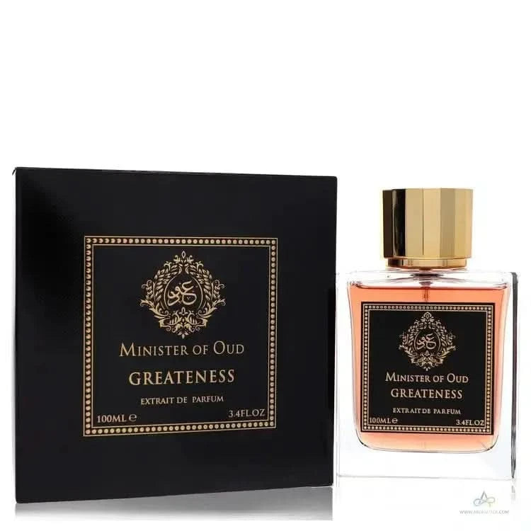 Minister of Oud Greatness by Fragrance World Extrait de Parfum Spray 3.4 oz (Men) Fragrance World