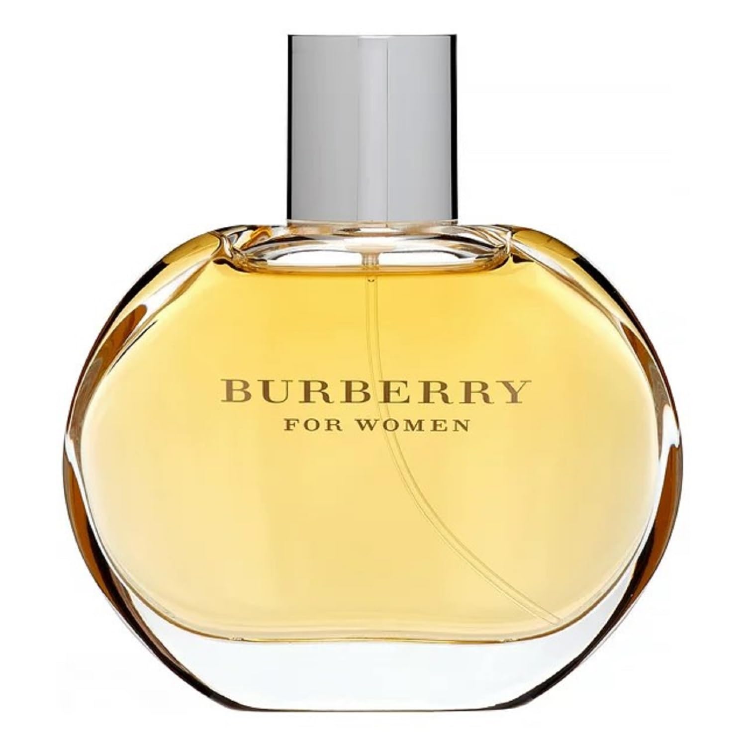 Burberry perfume bottle for women on a white background