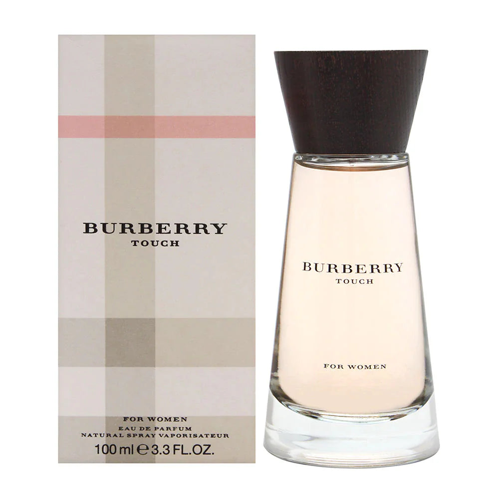 Burberry Touch perfume bottle and packaging on a white background