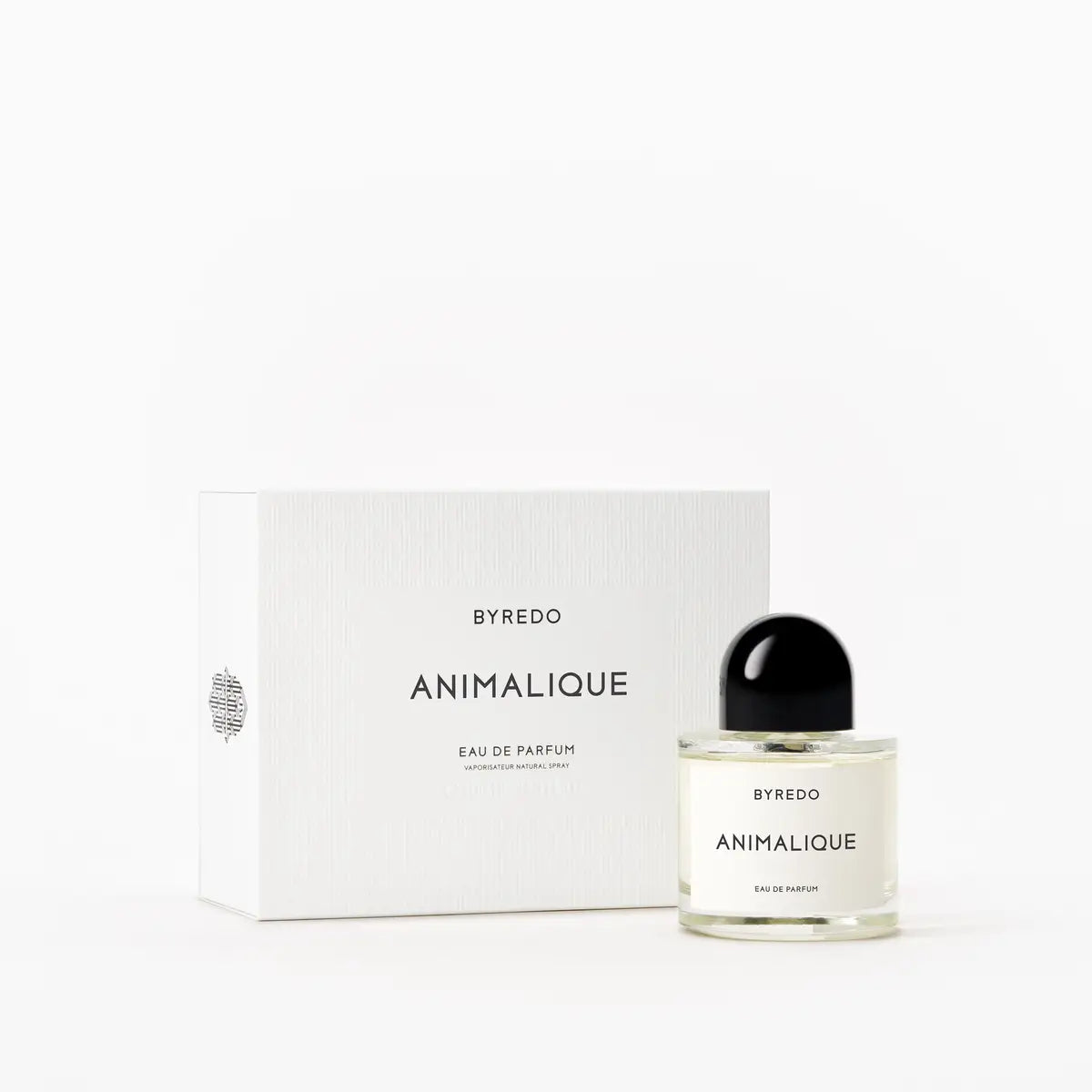 Byredo Animalique perfume bottle and packaging on a white background