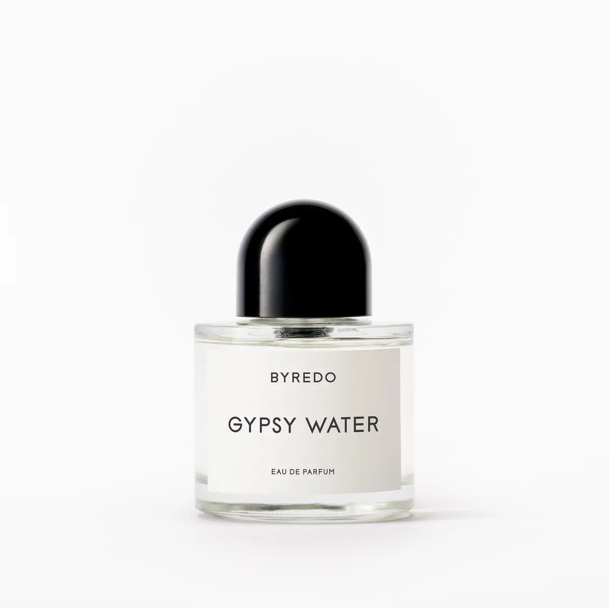 Byredo Gypsy Water eau de parfum bottle on a white background