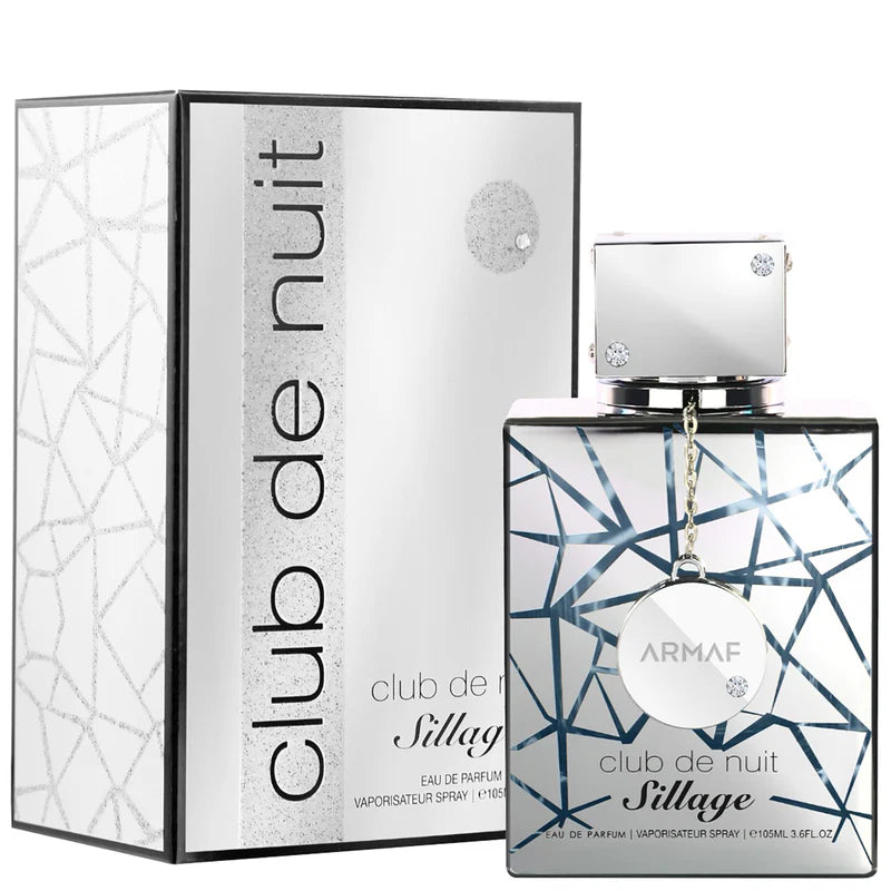 Armaf Club de Nuit Sillage perfume bottle and packaging on a white background