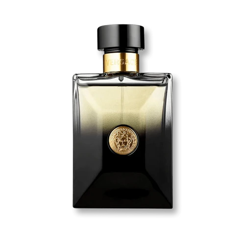 Versace Pour Homme Oud Noir 100ml Eau de Parfum with black and gold packaging - authentic luxury men's designer fragrance