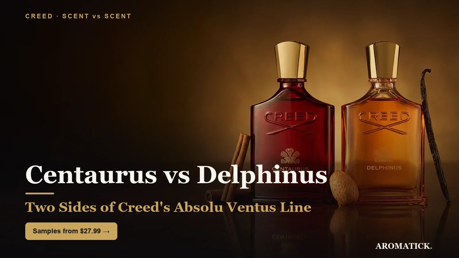 Creed Centaurus vs Delphinus — two Absolu Ventus decants compared at Aromatick