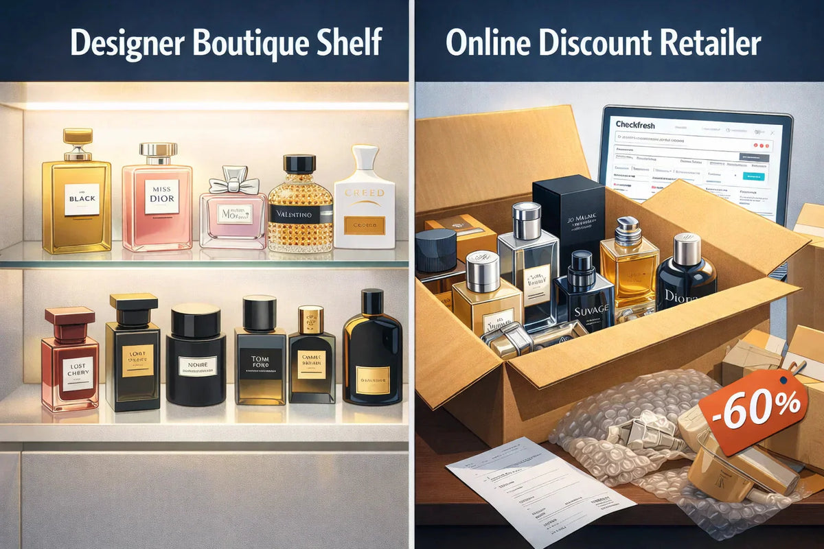 gray market fragrance vs authorized retailer