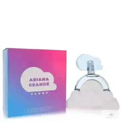 Ariana Grande Cloud perfume bottle and packaging on a white background