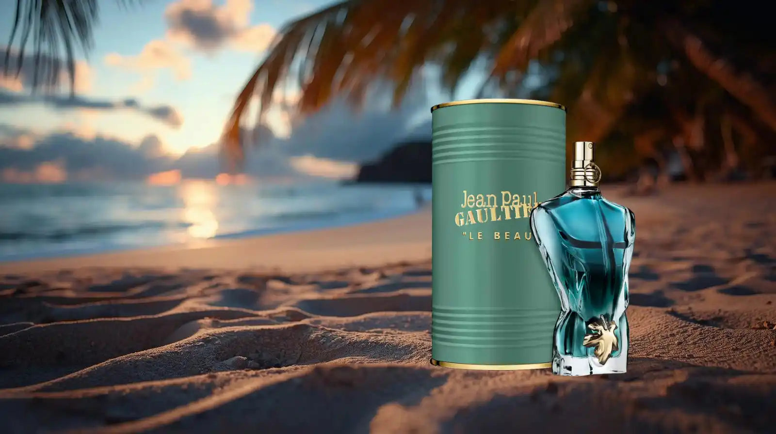 Island Vibes. Irresistible scent. the allure of paradise capured in Jean Paul Gaultier Le Beau's captivating blend.