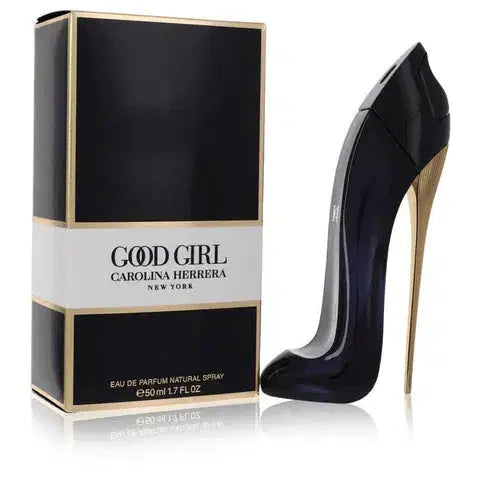 Carolina Herrera Good Girl perfume bottle and packaging on a white background