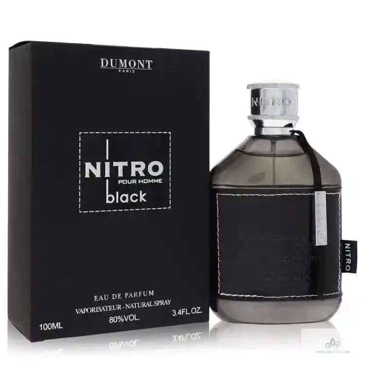 Dumont Nitro Black by Dumont Paris Eau De Parfum Spray 3.4 oz (Men) - Aromatick