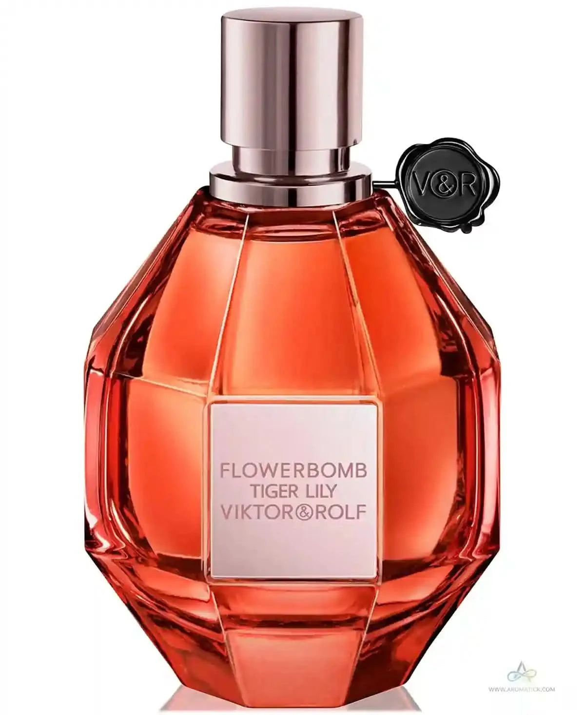 Viktor & Rolf Flowerbomb Tiger Lily perfume bottle on a white background