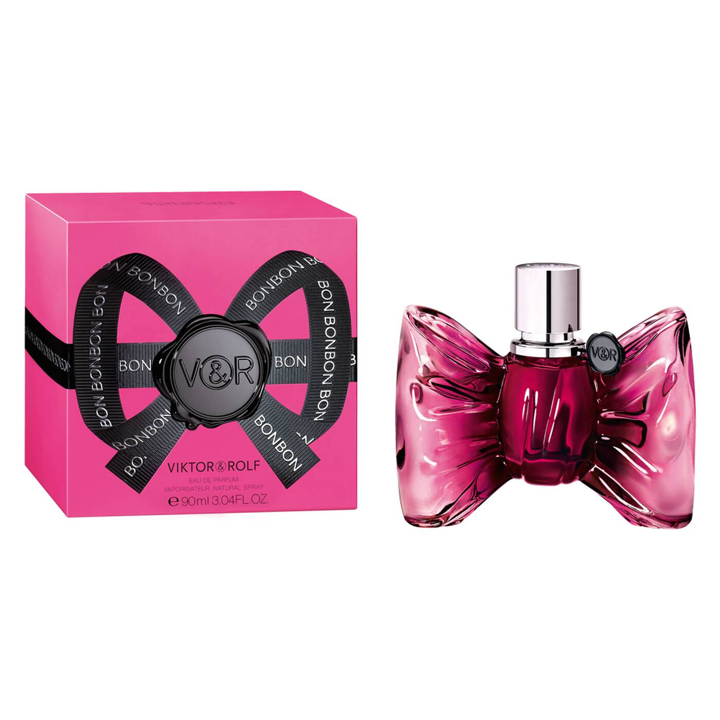 Viktor & Rolf Bonbon perfume bottle and packaging on a white background