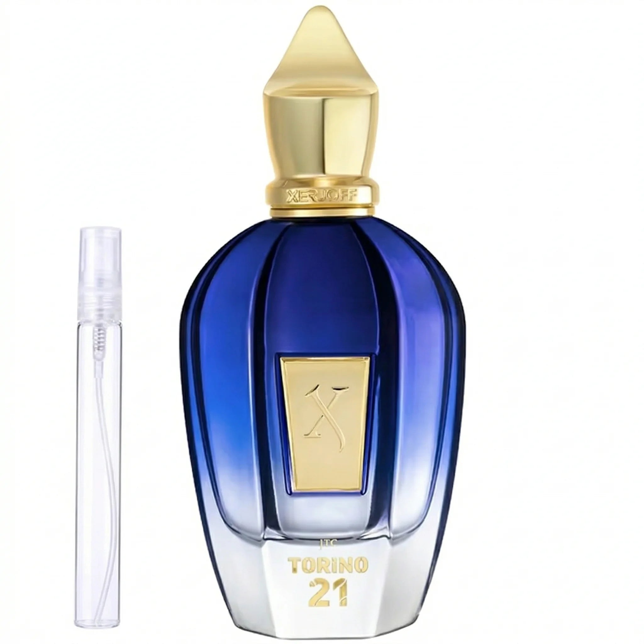 Xerjoff Torino 21 Blue Fragrance bottle with Decant option of 5ml or 10ml