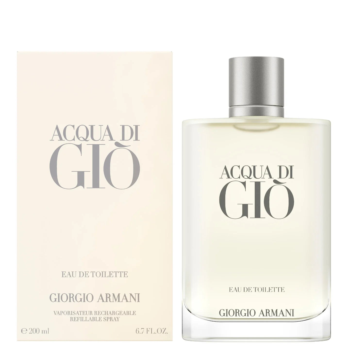 Giorgio Armani Acqua di Giò Eau de Toilette bottle and packaging on a white background