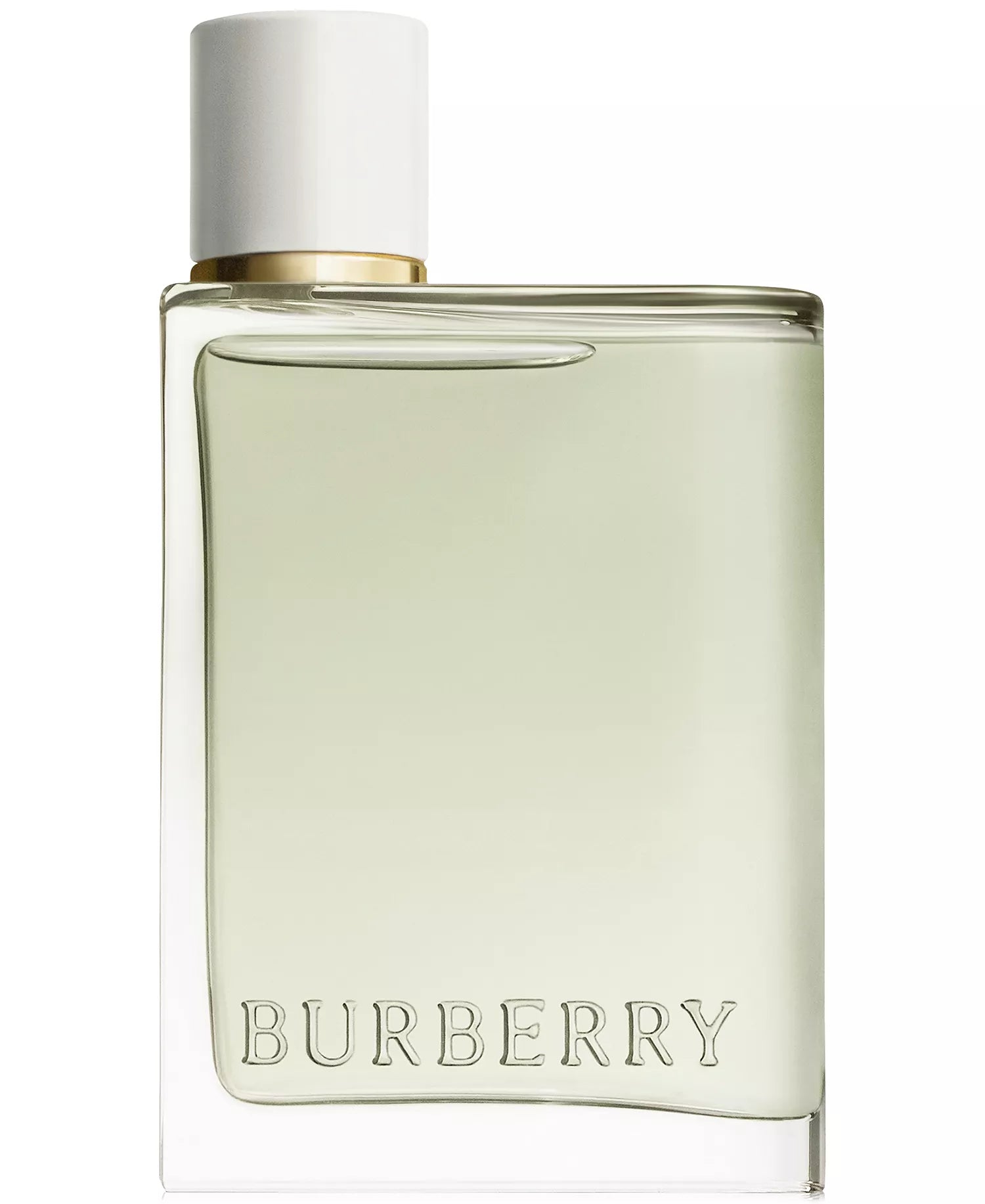 Burberry perfume bottle on a white background