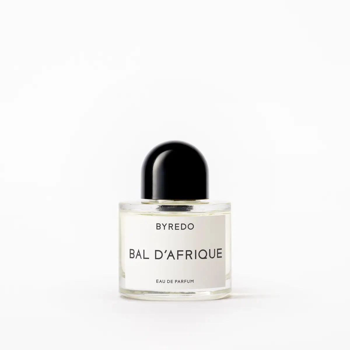 Byredo Bal D’Afrique Eau de Parfum 3.4 oz unisex fragrance bottle with black cap on white background