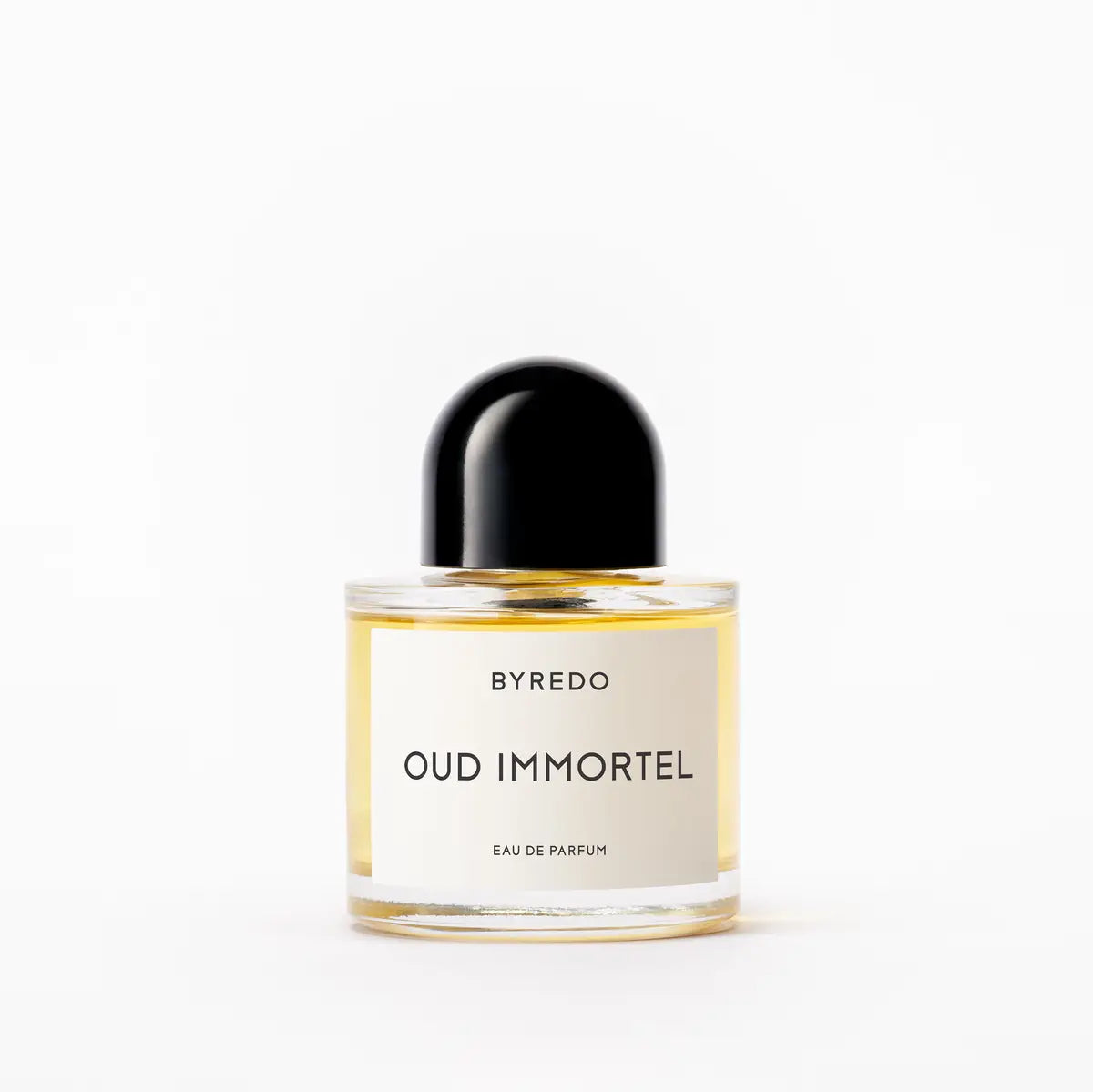Byredo Oud Immortel perfume bottle on a white background