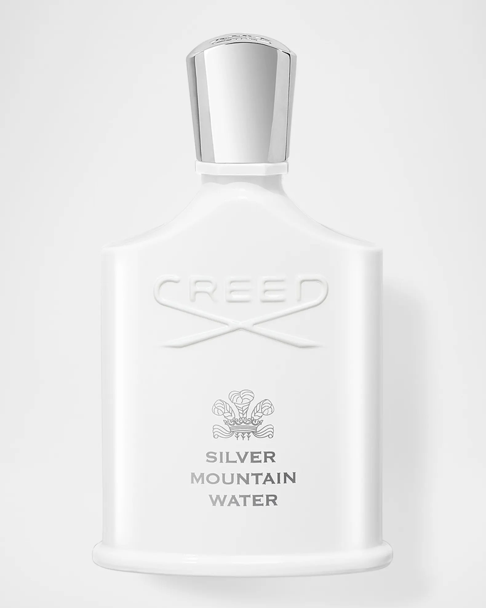 Creed Silver Mountain Water perfume bottle on a light gray background