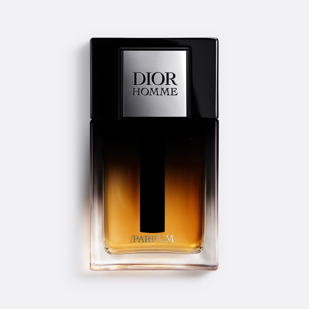 Dior Homme perfume bottle on a light gray background