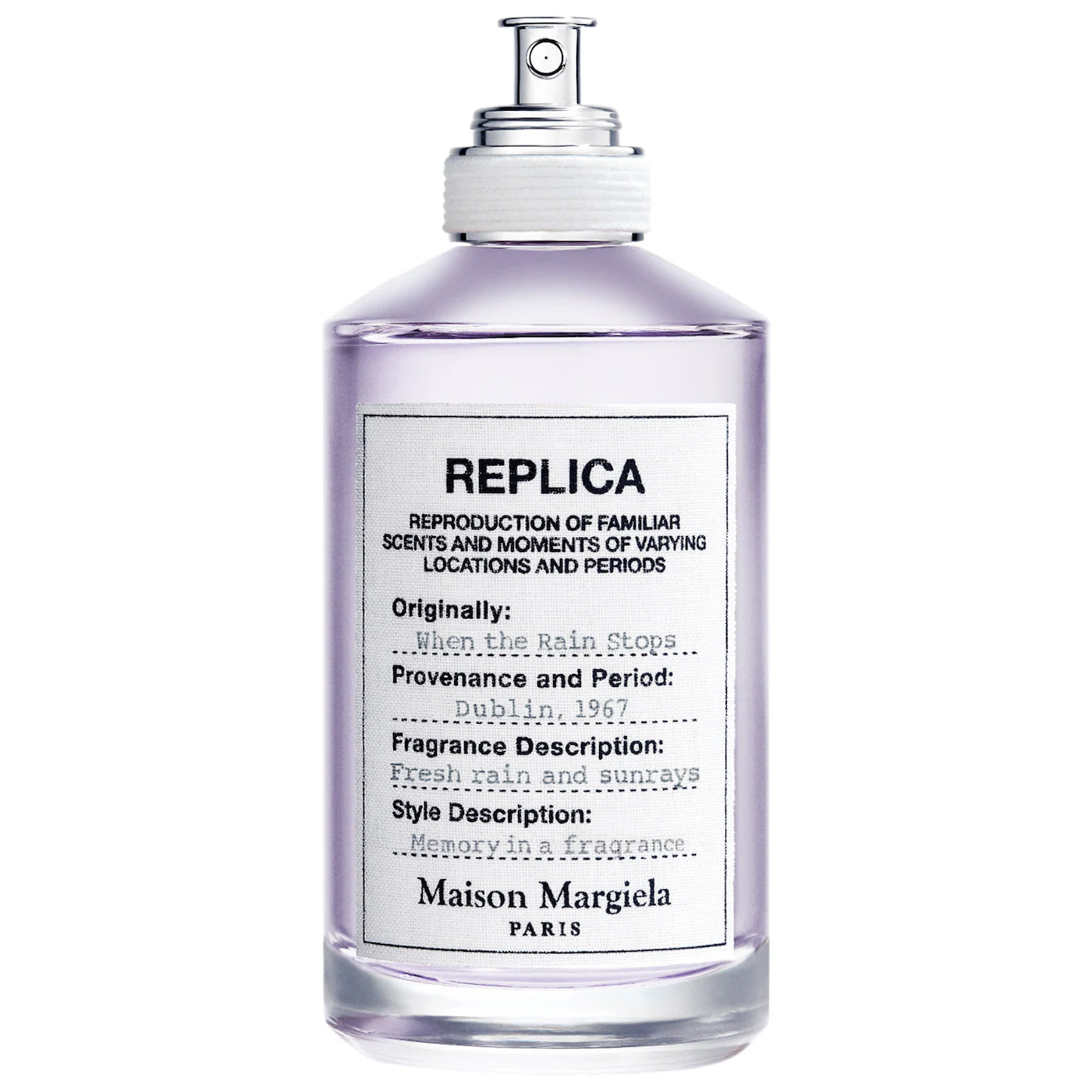 Maison Margiela Replica When The Rain Stops Bottle On White Background