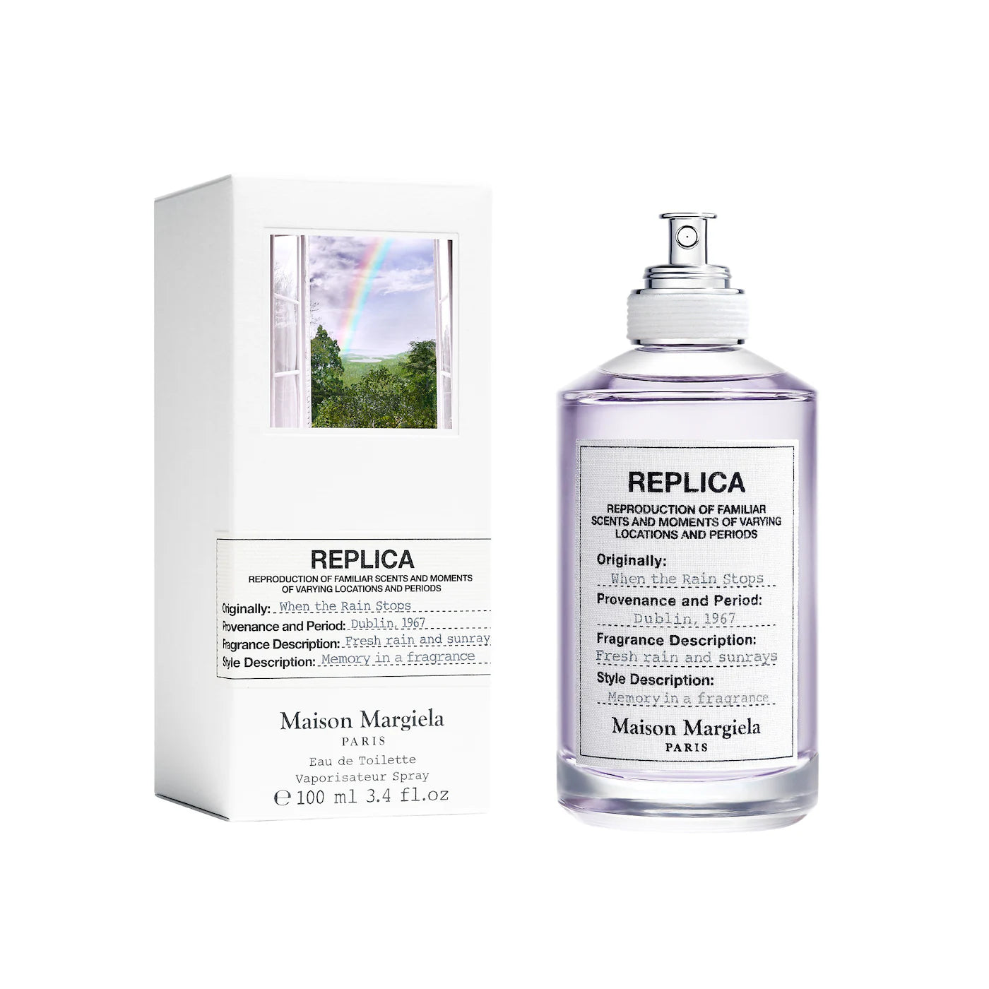 Maison Margiela Replica When The Rain Stops Bottle And Packaging