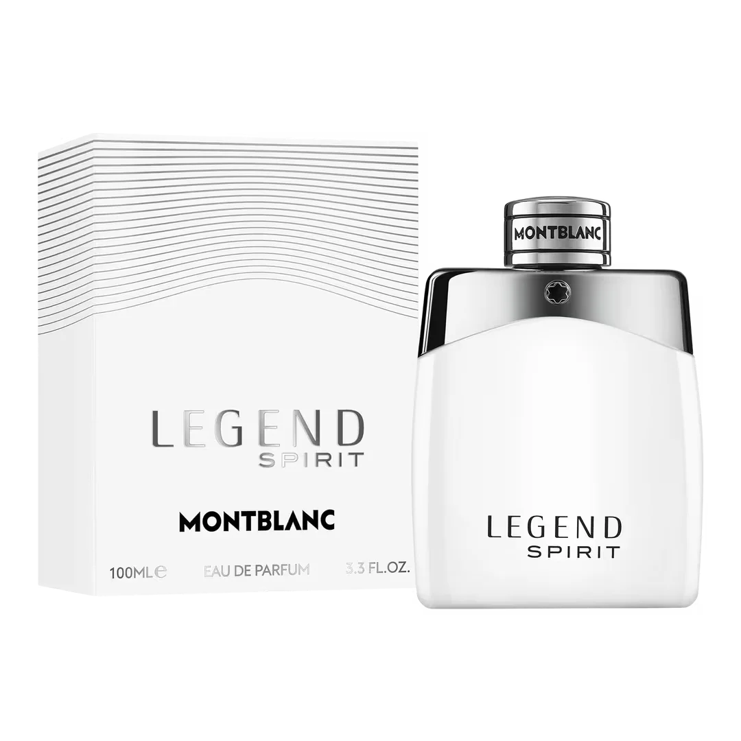 Montblanc Legend Spirit perfume bottle and packaging on a white background