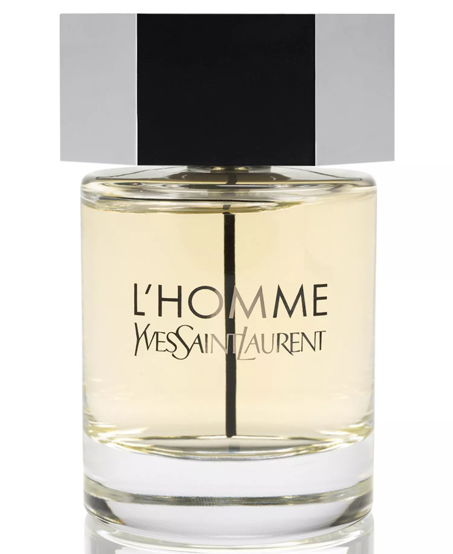 Yves Saint Laurent L'Homme perfume bottle on a white background
